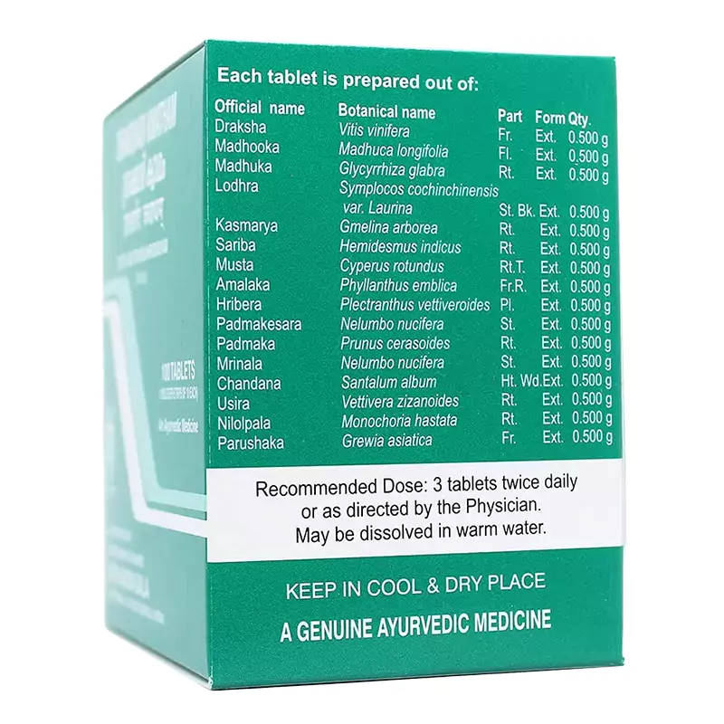 Kottakkal Arya Vaidyasala Drakshadi Kwatham, 100 Tablets-3.webp